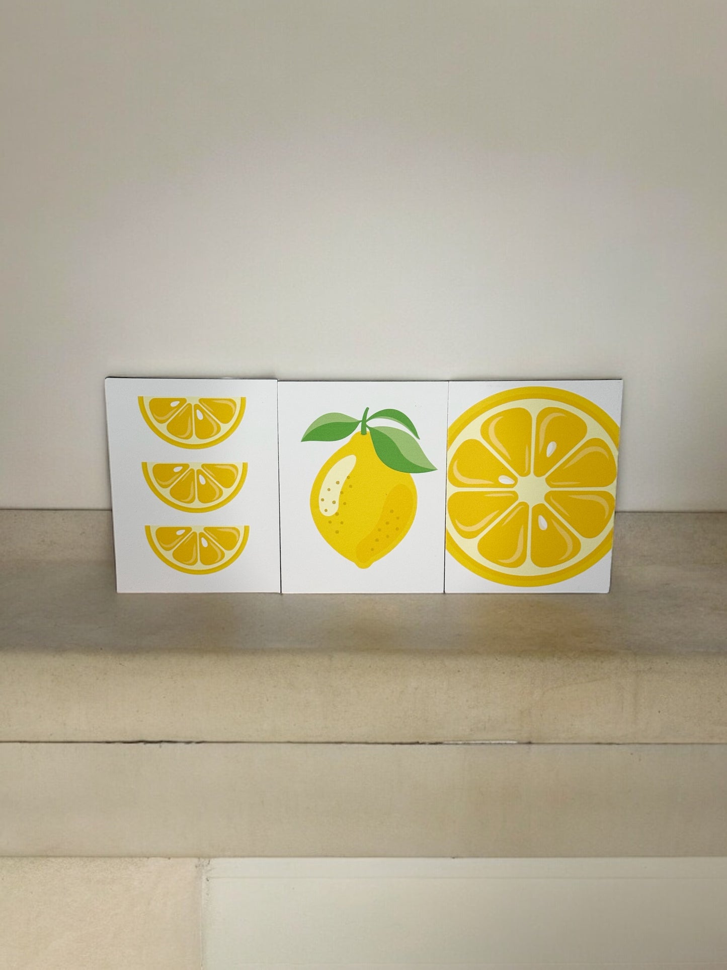 Set de impresiones de limones